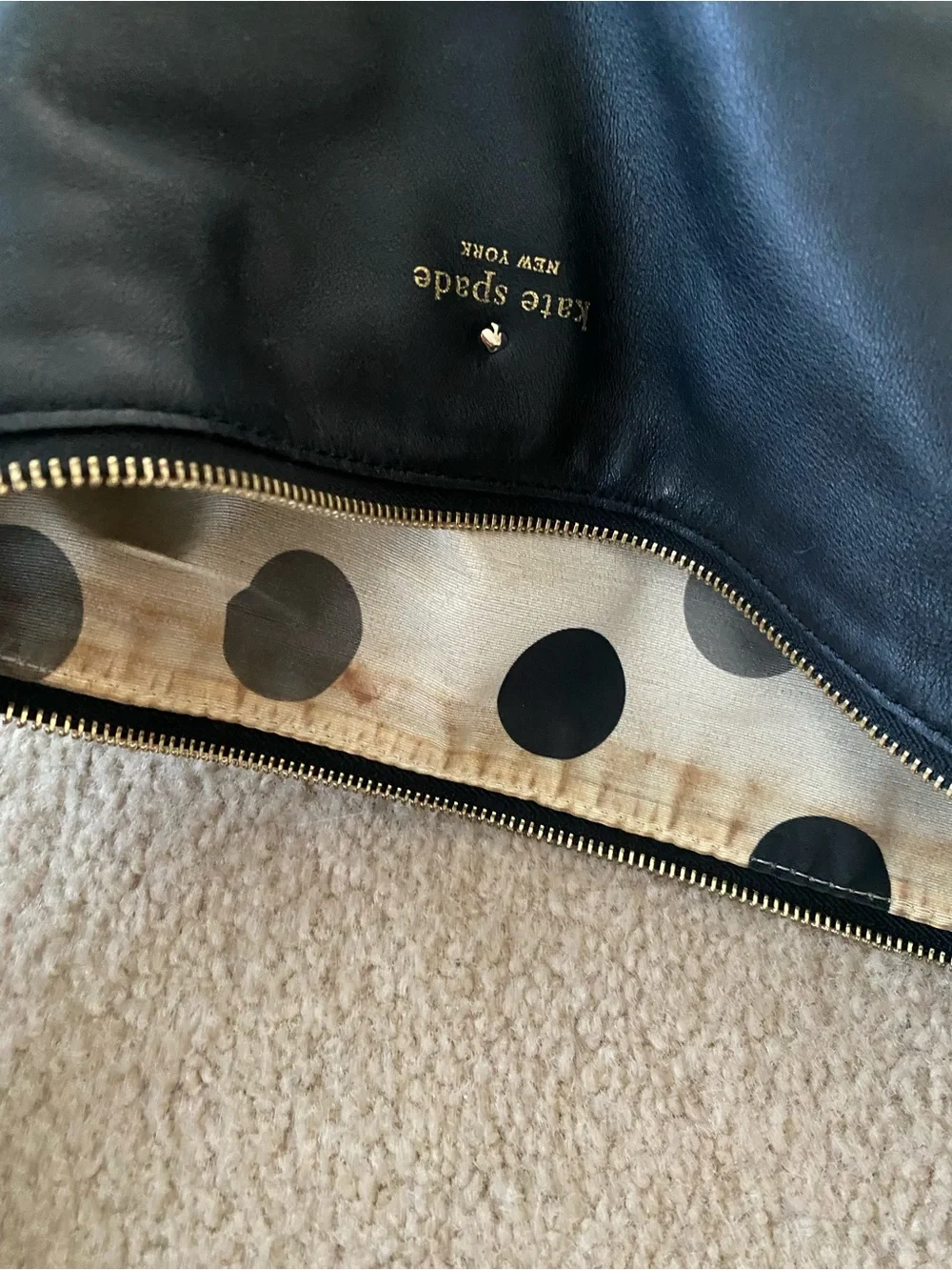 Leather Kate Spade Bag